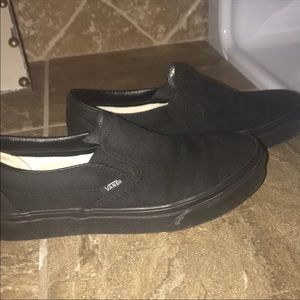 black slip on vans